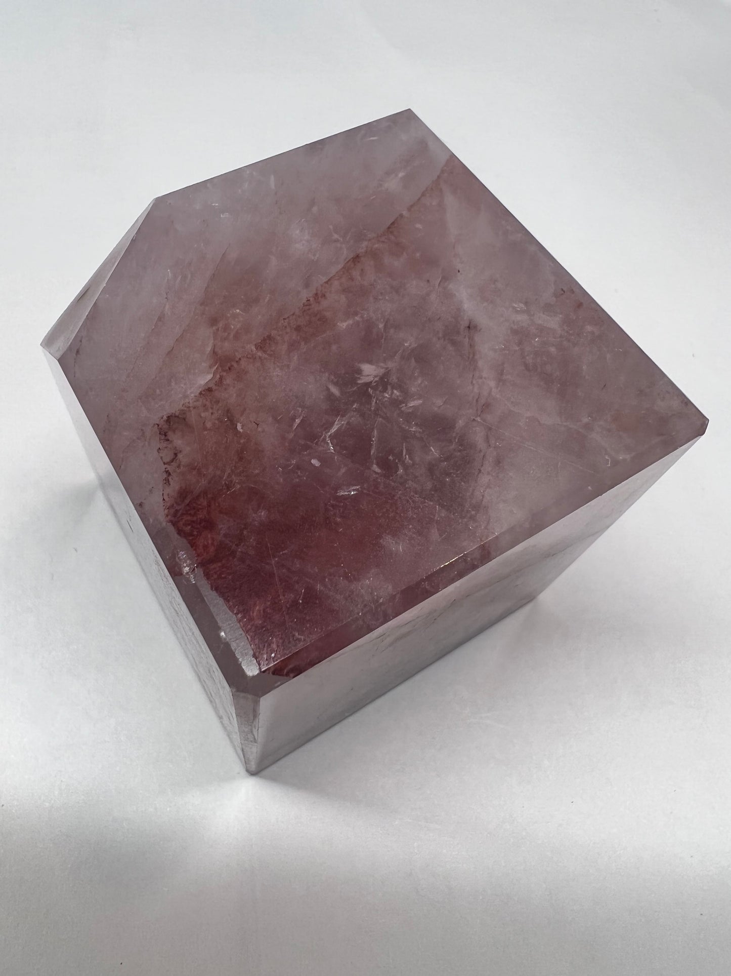 Polished crystals- fire quartz square