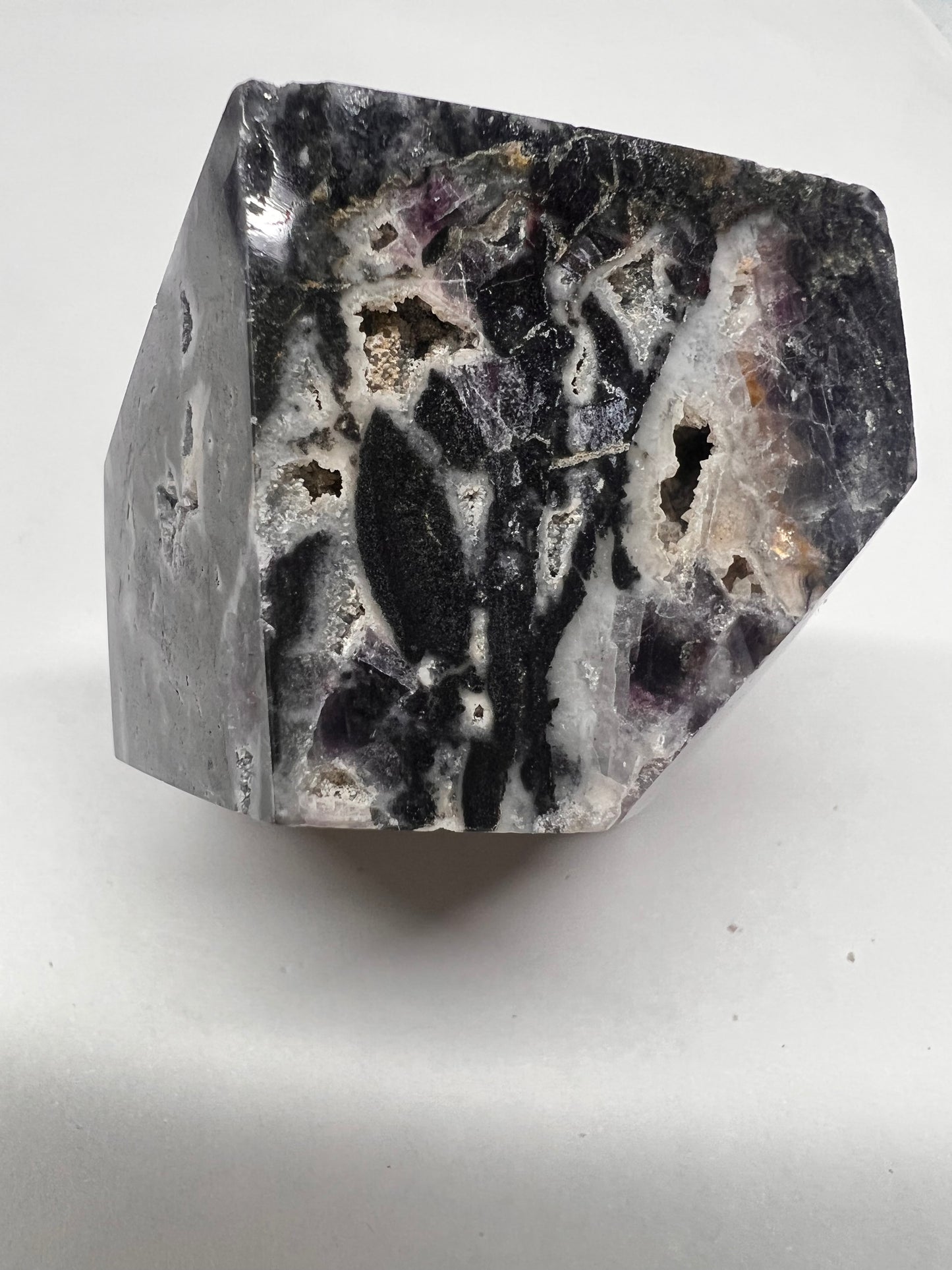 Polished crystals - fluorite root