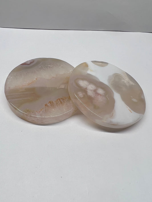 crystal statues-sakura agate wafer